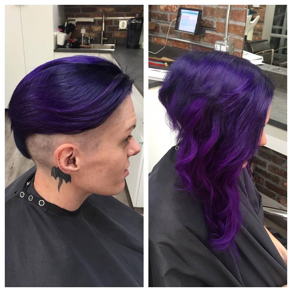 Violet Tape in Hair Extensions