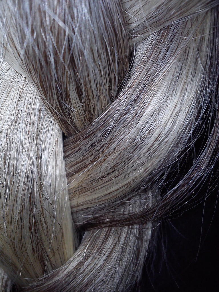 Silver Tape in Hair Extensions
